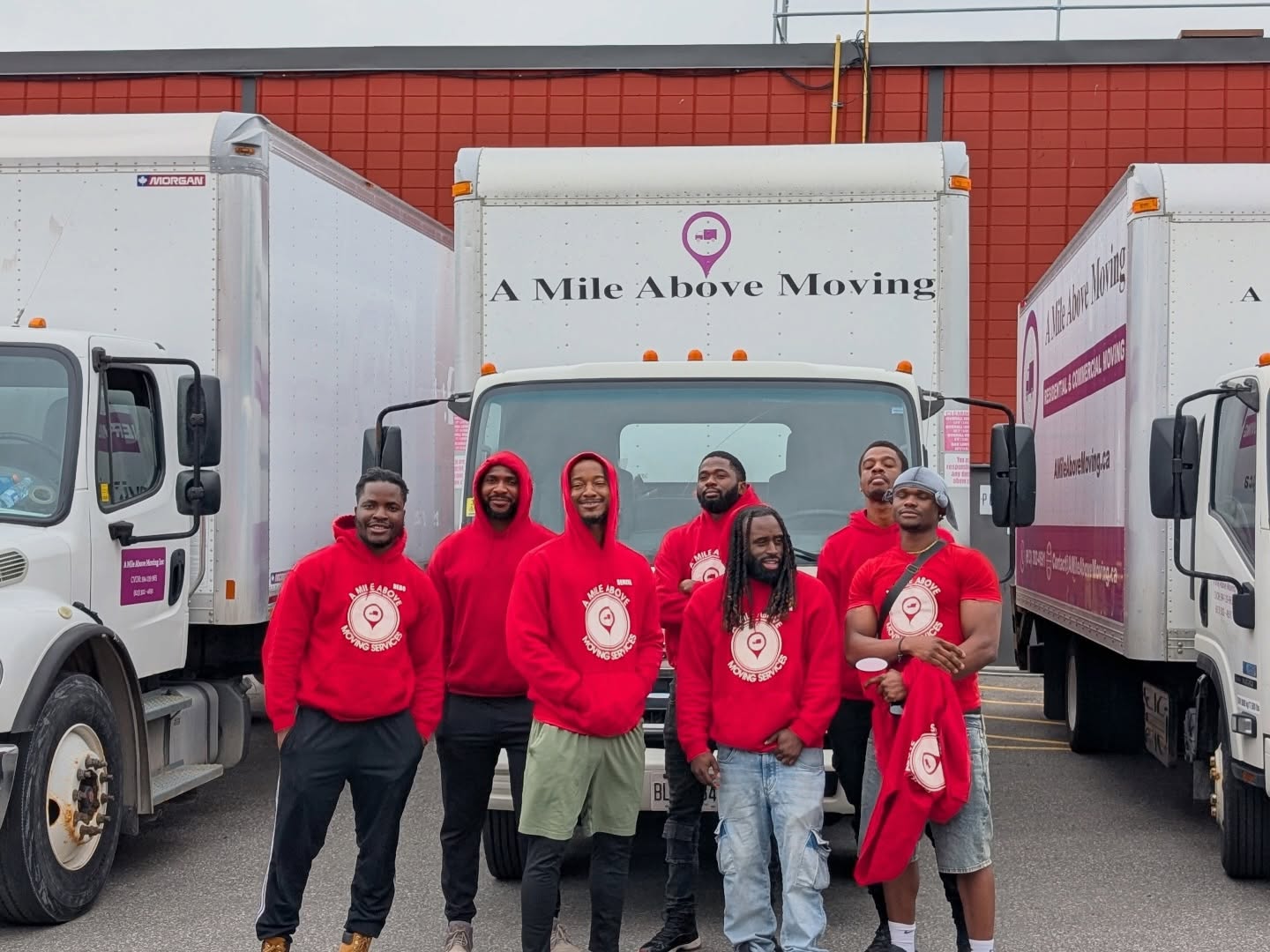 A Mile Above Moving team